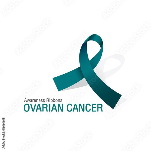 The Teal Awareness Ribbons of Ovarian cancer
Vector illustration.