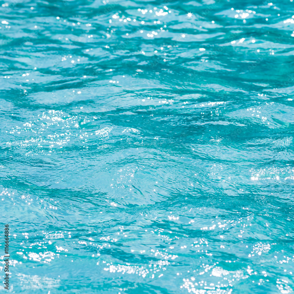 Abstract blur of swimming pool water surface
