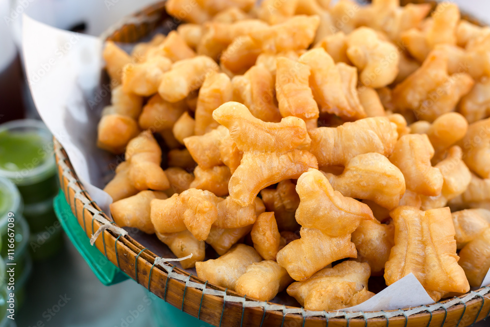 Deep-fried doughstick breakfast Deep-fried doughstick breakfast