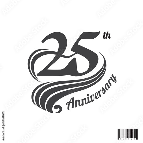 25 th anniversary logo and symbol design