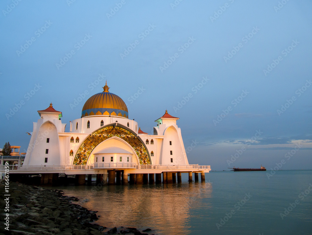 Masjid Selat Mosque, Malacca, Malaysia
