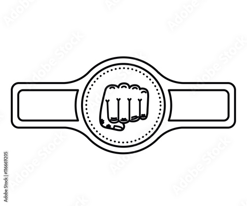 belt boxing isolated icon design, vector illustration  graphic 