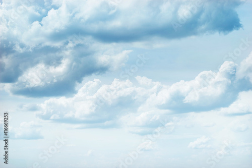 Clouds and blue sky on nature background