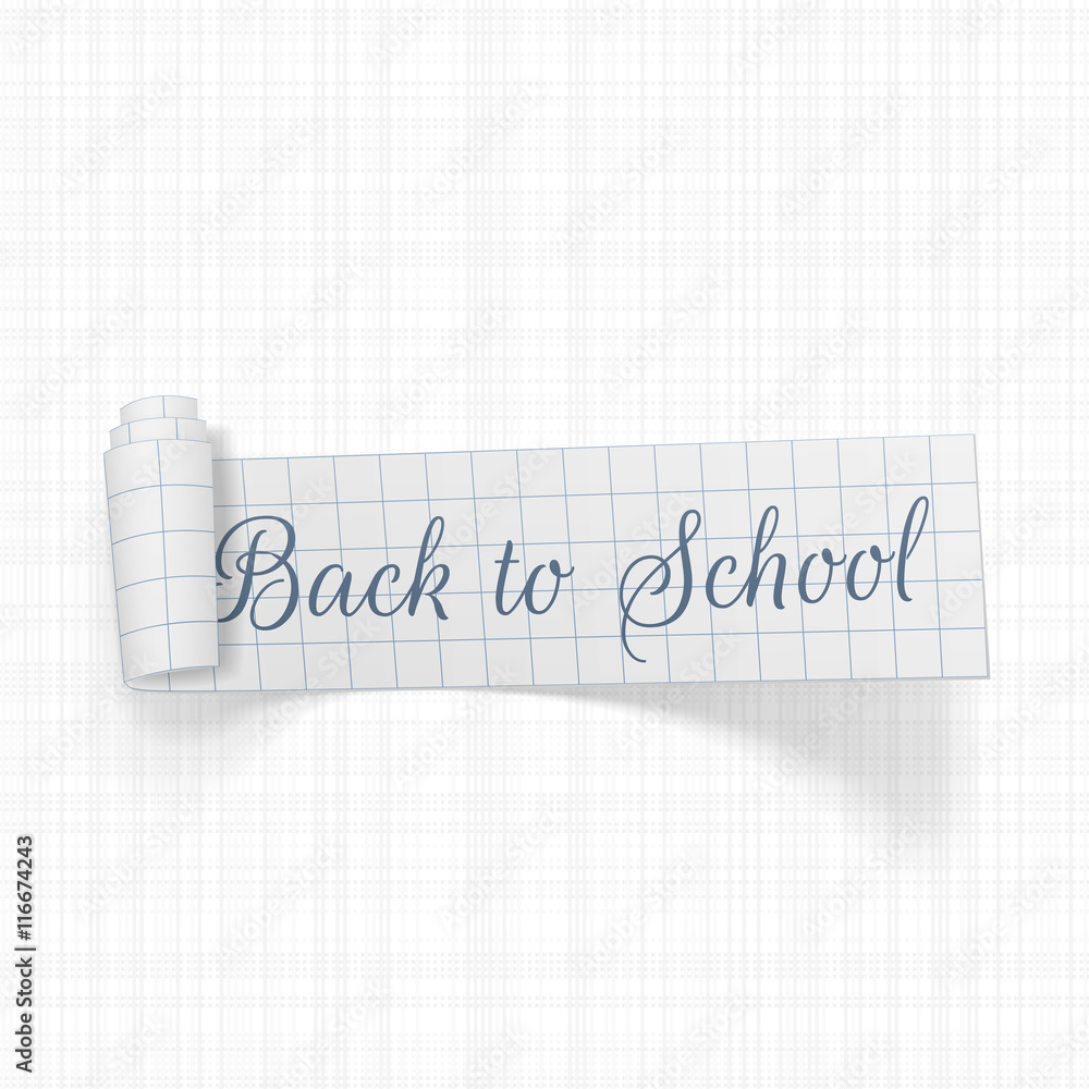 Back to School scroll paper Ribbon