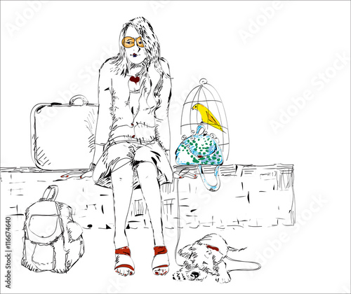 Young Woman Traveling