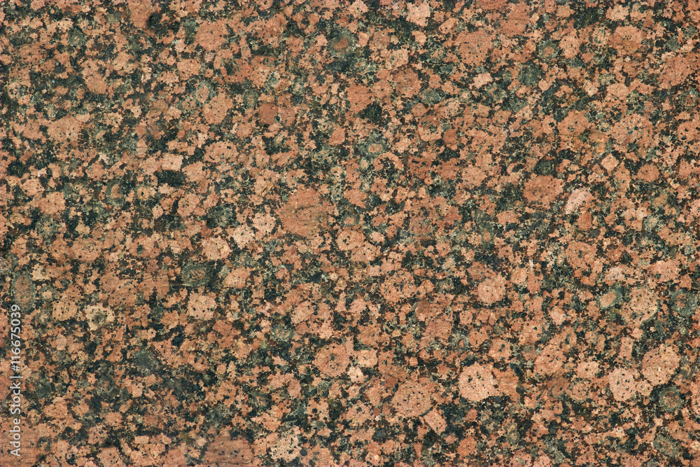 Red and black granite