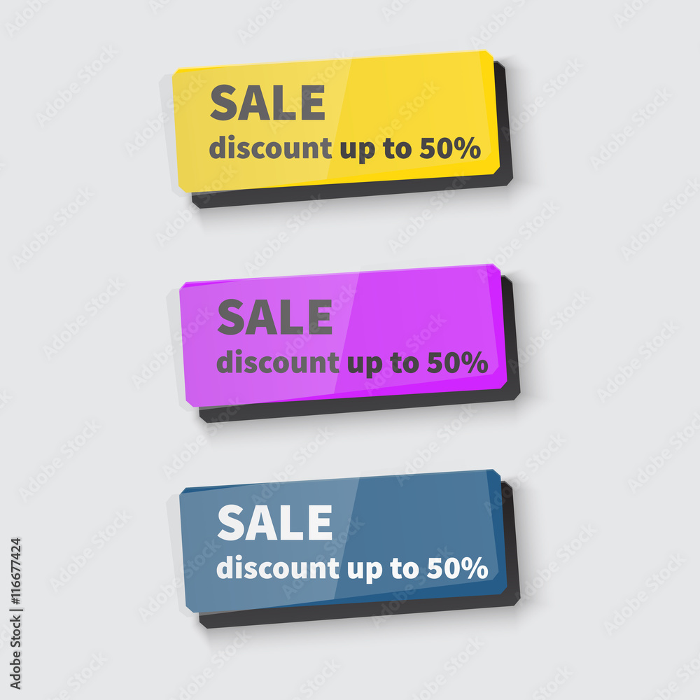 Set of Web buttons for website or app or business. Set of Web buttons for website or app or business.