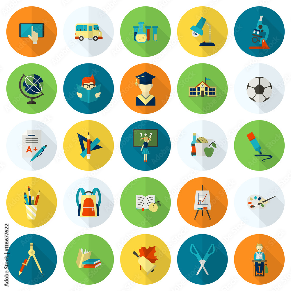 School and Education Icons School and Education Icons