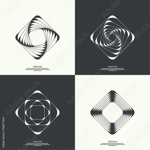 Abstract background with geometric shapes