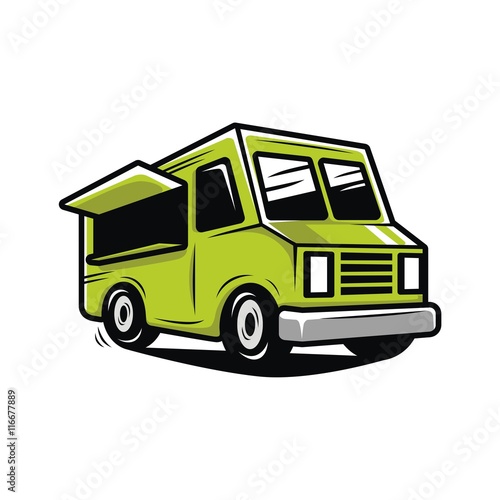 Food truck illustration vector