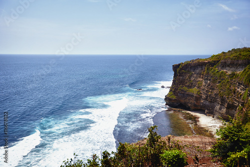 High cliffs in Bali, Indonesia