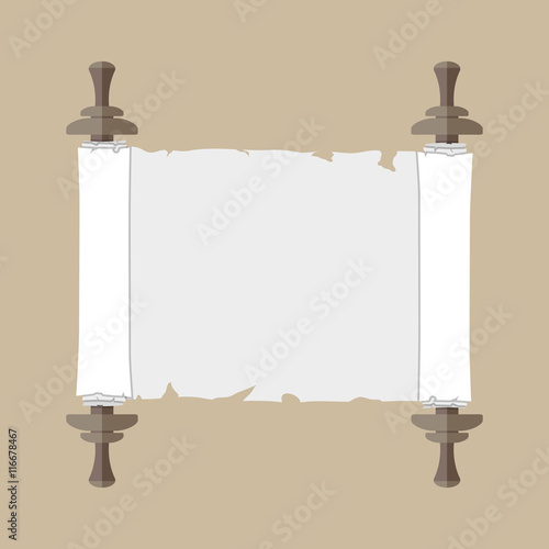 Ancient scroll with handles