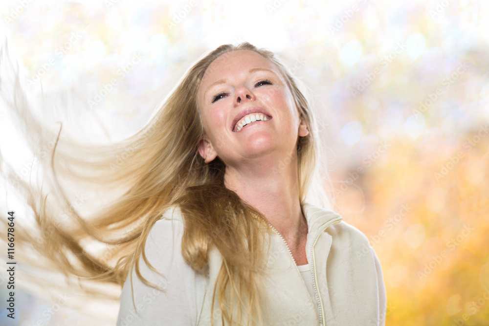 Beautiful Girl With Hair Flying Beautiful Girl With Hair Flying