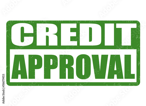 Credit approval stamp