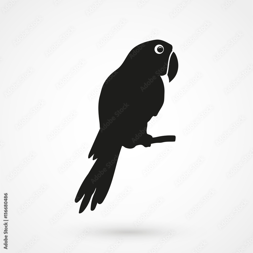 Fototapeta premium parrot icon