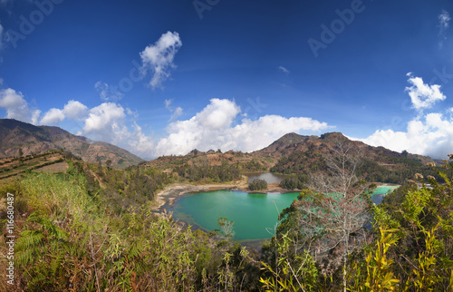 Dieng Plateau, Jawa, Indonesia, Telaga Wama lake photo