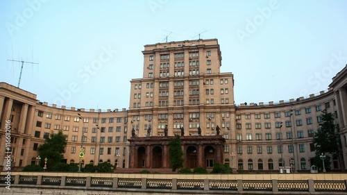 Bauman Moscow State Technical University. Hyperlapse. Timelapse in motion. 