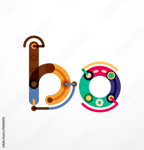 Line letter design