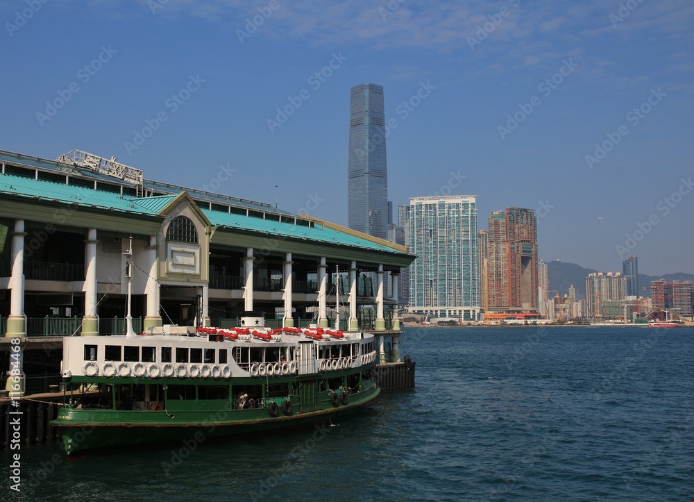 Beautiful old ferry in Hong Kong