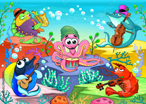 Orchestra in the sea