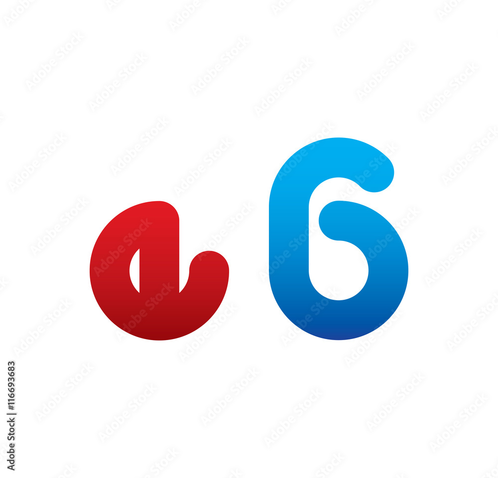 e6 logo initial blue and red e6 logo initial blue and red