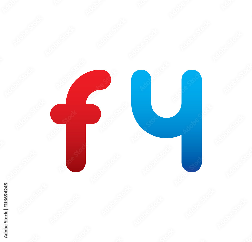 f4 logo initial blue and red f4 logo initial blue and red