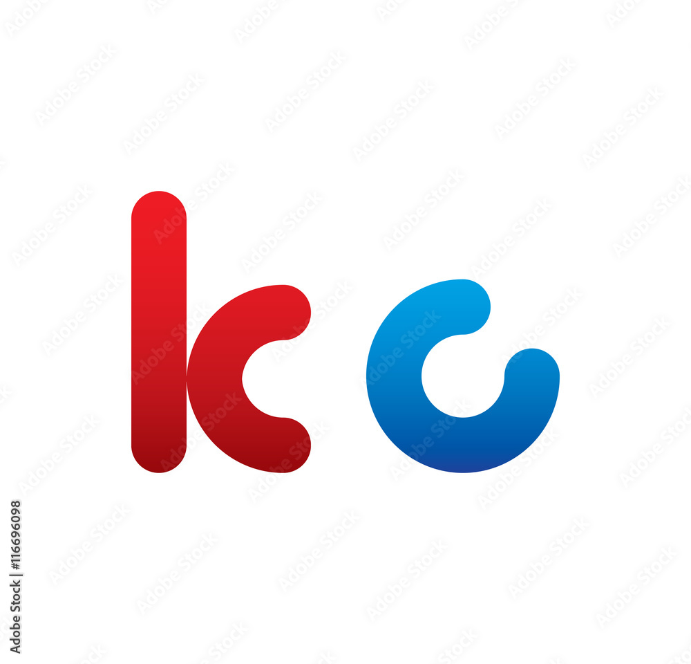 kc logo initial blue and red kc logo initial blue and red