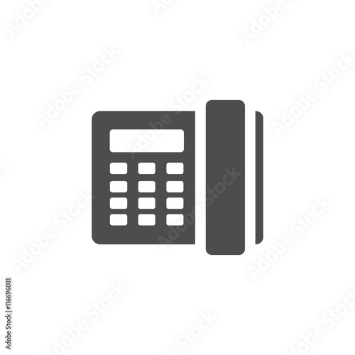 Icono de una central telefónica sobre fondo blanco