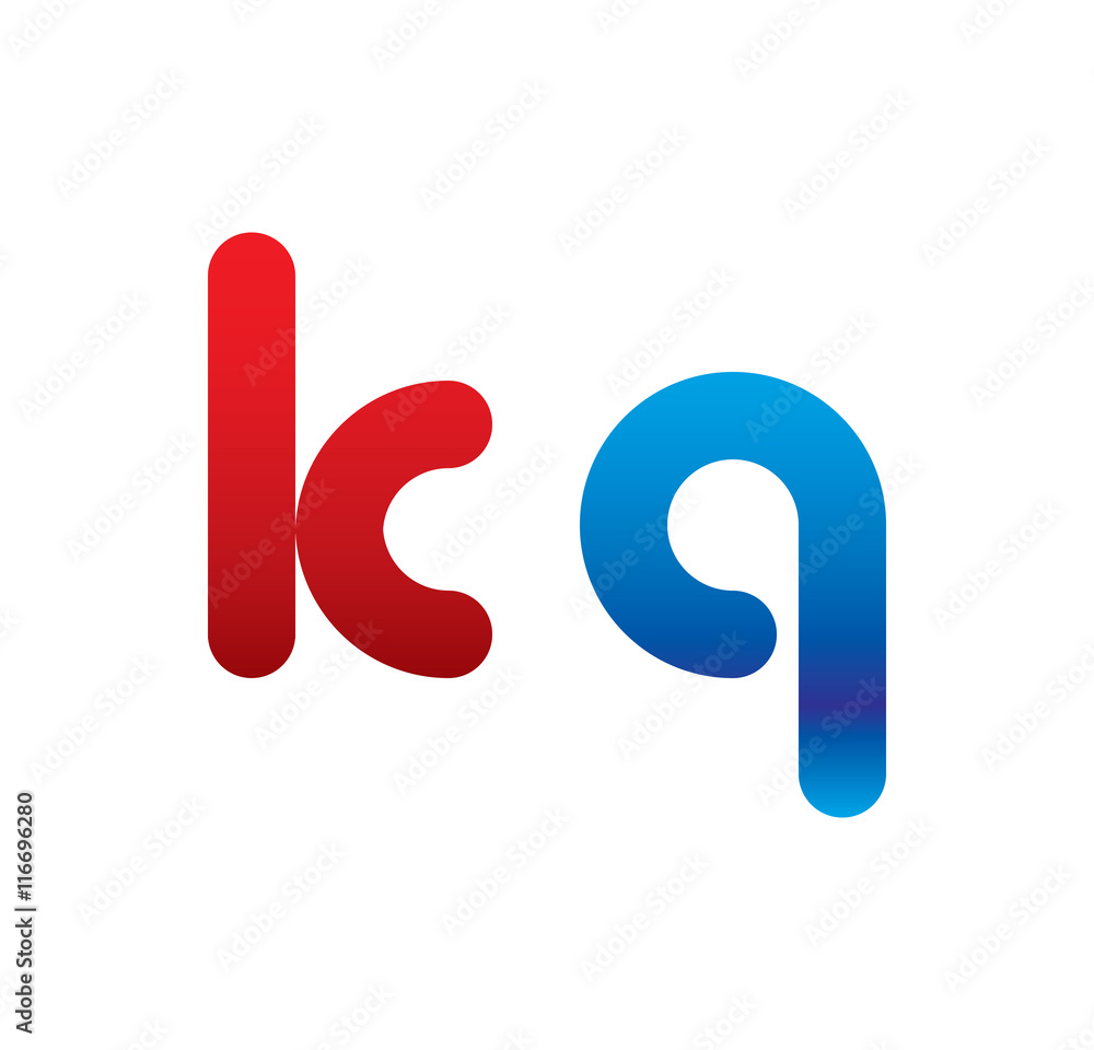 kq logo initial blue and red kq logo initial blue and red