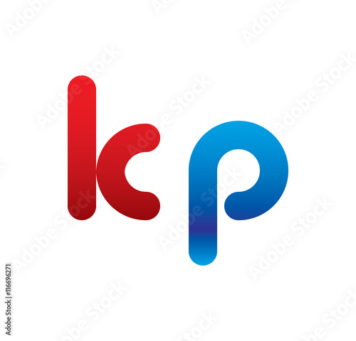 kp logo initial blue and red 