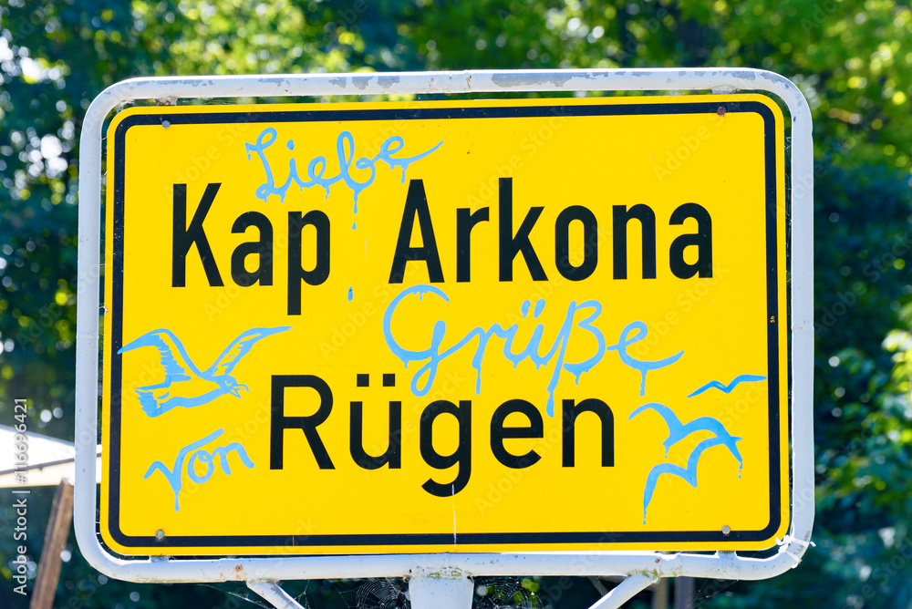 Kap Arkona Straßenschild