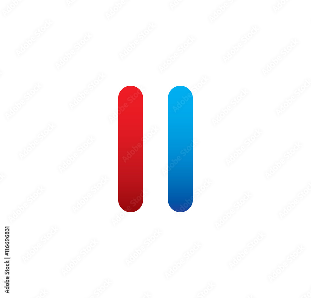 ll logo initial blue and red ll logo initial blue and red