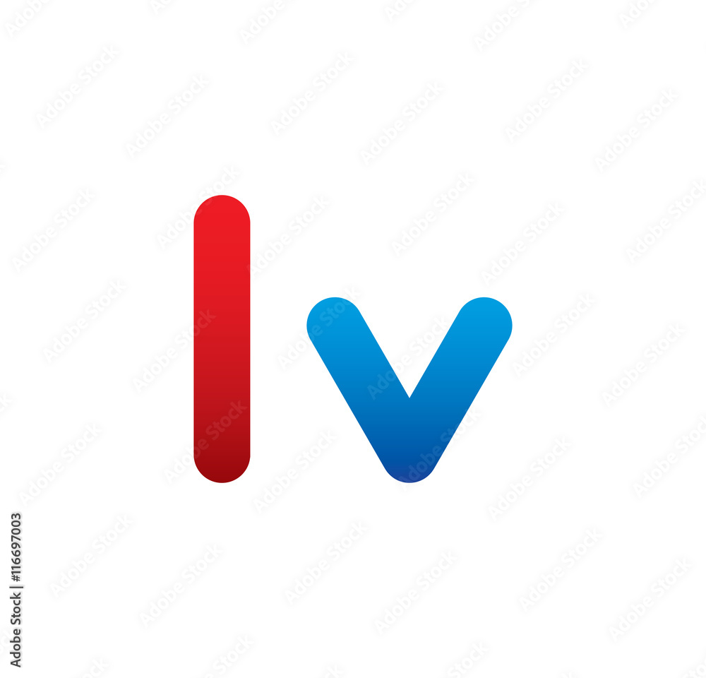, logo initial blue and red , logo initial blue and red