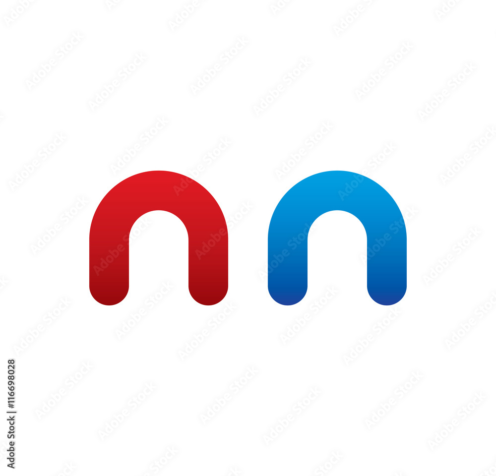 nn logo initial blue and red nn logo initial blue and red