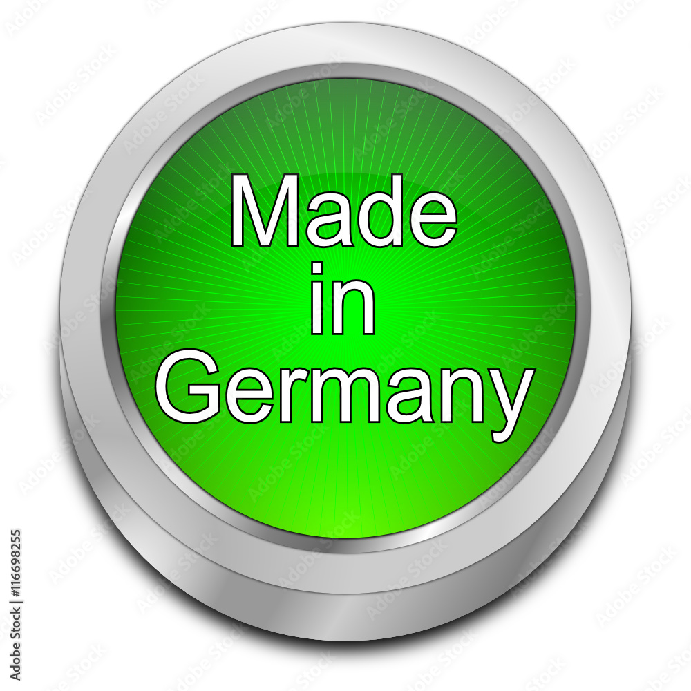 Made in Germany button - 3D illustration Made in Germany button - 3D illustration