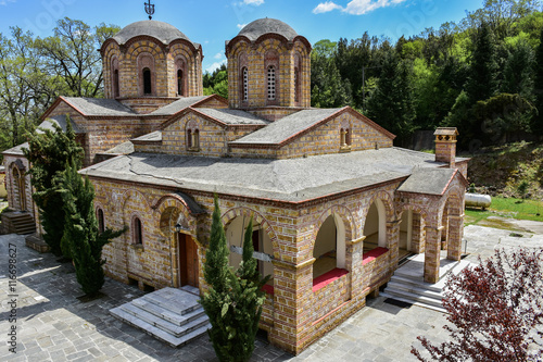 Dyonisos Olymp Mountain monastery. Important tourist attraction photo