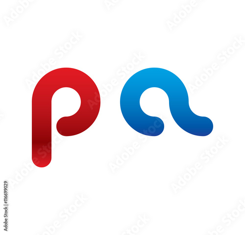 pa logo initial blue and red 