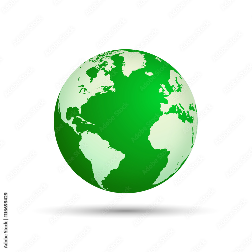 Illustration of a world globe isolated on a white background Illustration of a world globe isolated on a white background