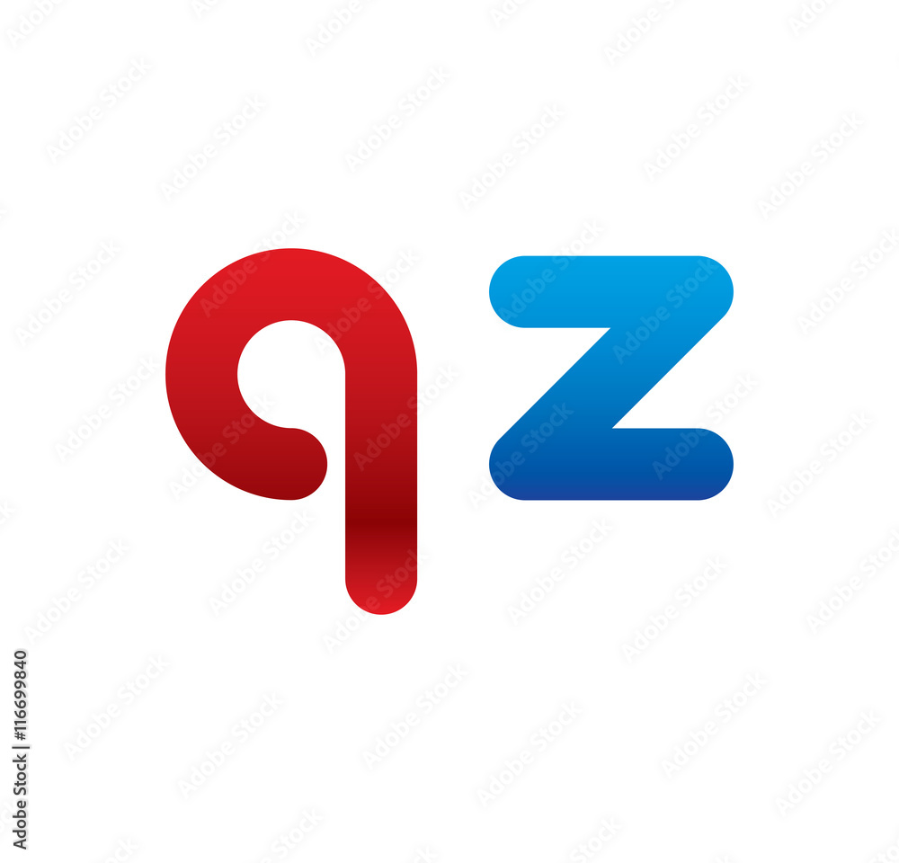 qz logo initial blue and red qz logo initial blue and red