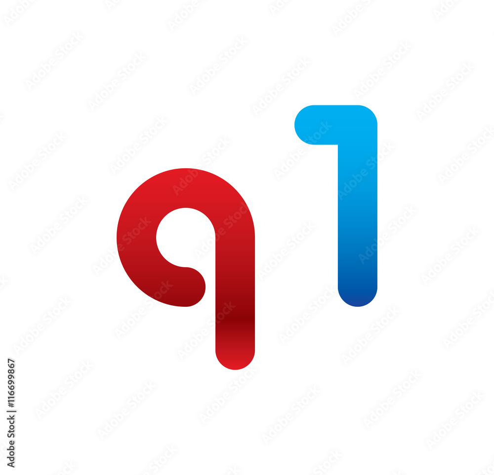 q1 logo initial blue and red q1 logo initial blue and red