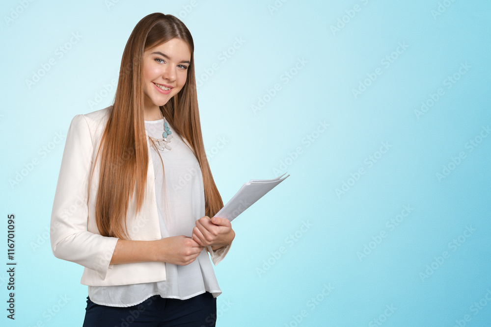 Caucasian businesswoman portrait Caucasian businesswoman portrait