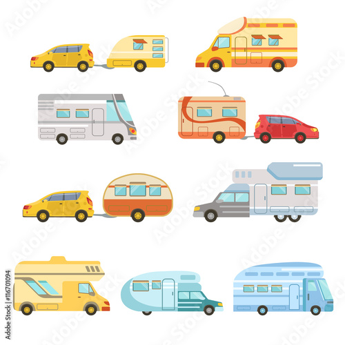 Camper Vans With Trailers Collection