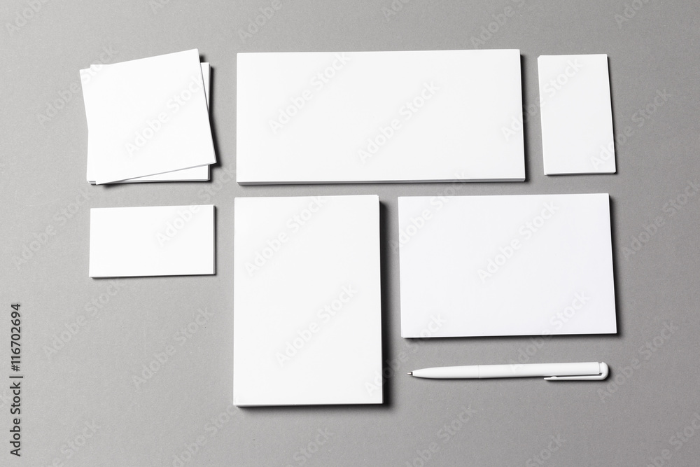 Mock up on grey background Mock up on grey background