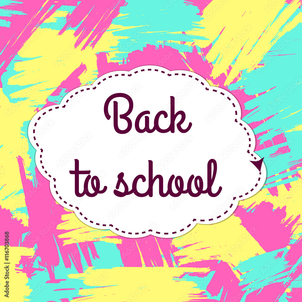 Back to school colorful background Back to school colorful background