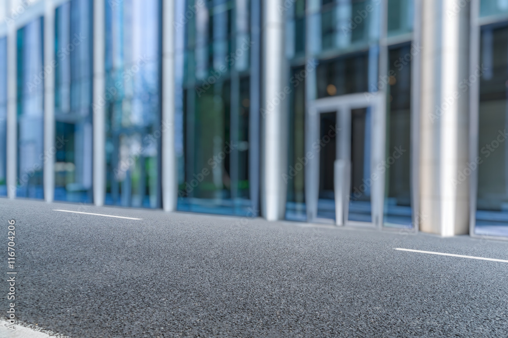 custom made wallpaper toronto digitalclean asphalt road front of office building,shanghai china.