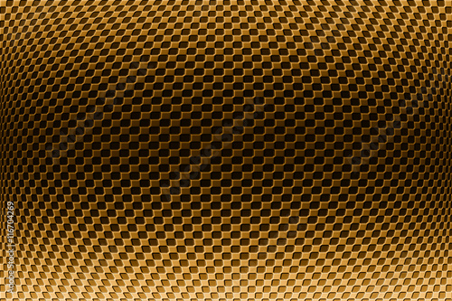 Gold metallic grid