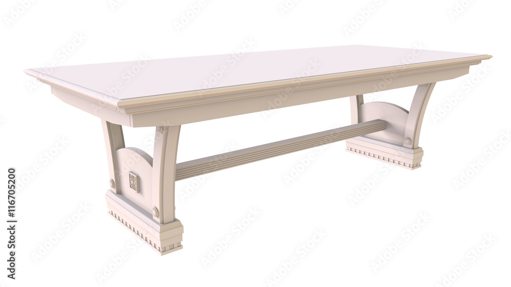White dining table White dining table