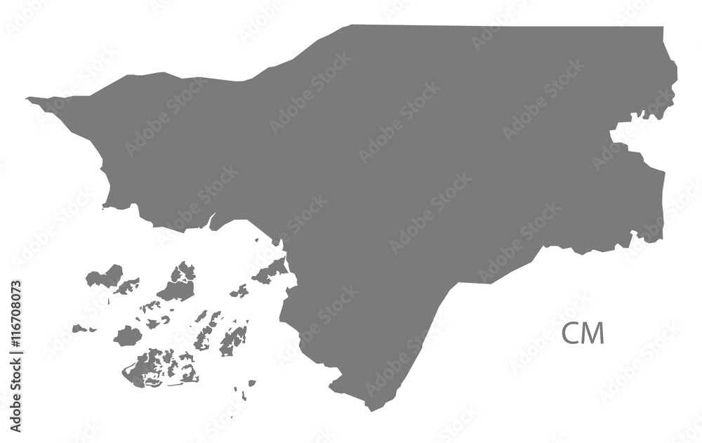 Guinea-Bissau Map grey