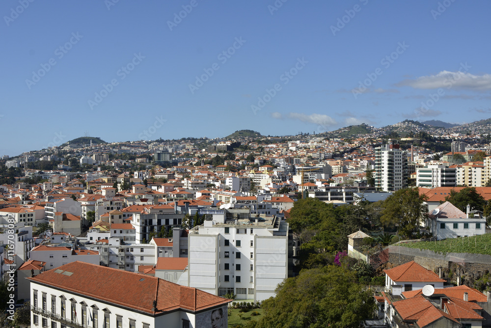 View over Funchal, Madeira, Portugal