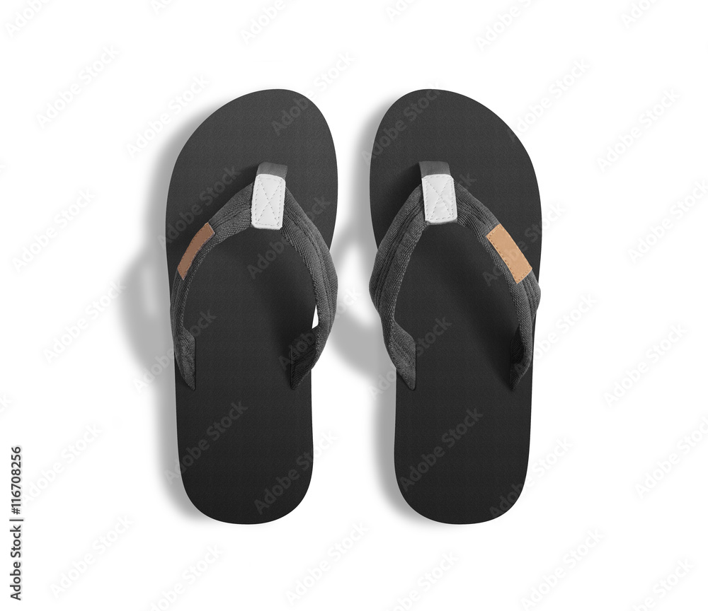 Pair of Blank White Beach Slippers, Design Mock Up, Clipping Path, 3d  Illustration. Home Plain Flip Flops Mock Up Template Top Vie Stock  Illustration - Illustration of casual, pair: 108767069